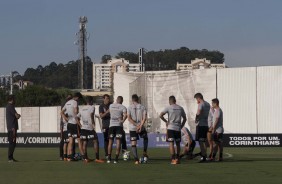 Jogadores se reuniram para o ltimo treino antes de enfrentar o Vitria, pela Copa do Brasil