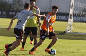 Marquinhos Gabriel no treino desta quarta-feira; O último antes da equipe enfrentar o Vitória