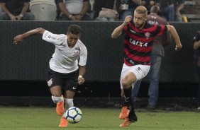 Pedrinho jogou muito bem diante o Vitória, na Arena Corinthians, pela Copa do Brasil