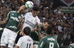Balbuena durante jogo contra o Palmeiras, na Arena Corinthians, pelo Brasileirão