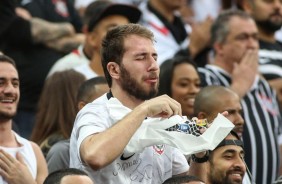 Torcida comemorou muito a vitria contra o Palmeiras, na Arena Corinthians, pelo Brasileiro