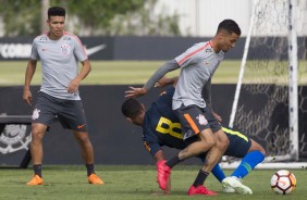 Bruno Xavier durante jogo-treino com a seleção sub-20, no CT Joaquim Grava