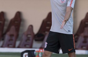 Juninho Capixaba em treino no estádio Metropolitano de Lara, na Venezuela