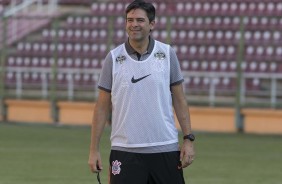 Leonardo Cuca no treino em solo venezuelano