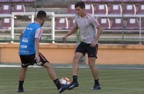 Mateus Vital durante treino no estádio Metropolitano de Lara, na Venezuela