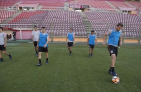 Teve treino nesta tarde no estádio do Deportivo Lara