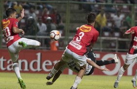Momento exato do voleio de Romero contra o Deportivo Lara; Foi um golaço