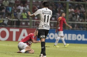 Romero marcou um belssimo gol de voleio contra o Deportivo Lara