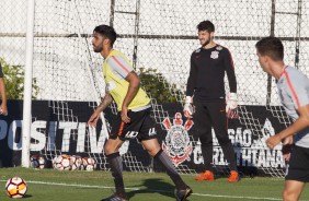 Vilson e Caque Frana no treino de hoje no Centro de Treinamentos