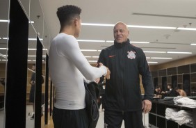 Marquinhos Gabriel no vestirio antes do jogo contra o Millonarios