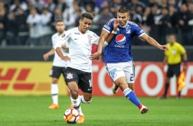 Pedrinho atuando contra o Millonarios