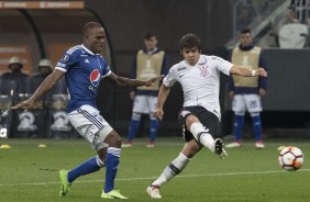 Romero foi titular contra o Millonarios, na Arena Corinthians, pela Copa Libertadores