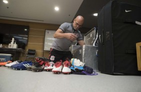 Tudo sendo preparando pelo roupeiro para o duelo contra o Millonarios