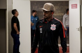 Paulo Roberto antes do jogo contra o Internacional, no vestirio do Beira-Rio