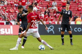 Romero deu a assistência que resultou no gol de Vital, contra o Internacional no Beira-Rio