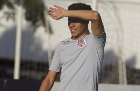 Marquinhos Gabriel no treino desta quarta