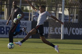 Pedrinho no treino desta quarta