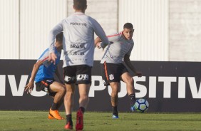 Sidcley no treinamento desta quarta antes da partida contra o Amrica-MG