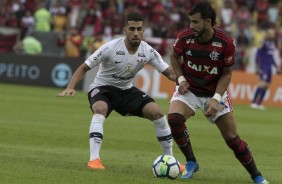 Gabriel no jogo contra o Flamengo, pelo Campeonato Brasileiro