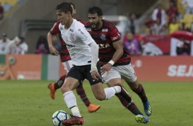 Mateus Vital durante partida contra o Flamengo, no Maracanã, pelo Campeonato Brasileiro