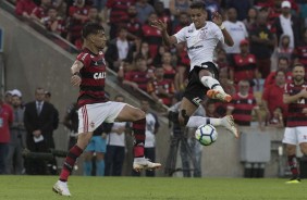 O jovem Pedrinho na derrota contra o Flamengo