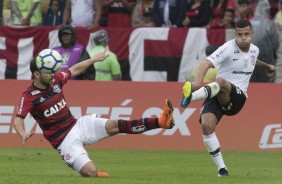 Sidcley durante jogo contra o Flamengo, no Marcan