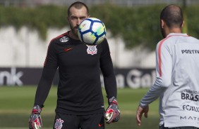 Walter durante última atividade antes do duelo contra o Flamengo, pelo Campeonato Brasileiro