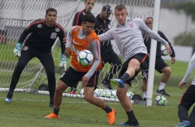 Jogadores do Corinthians fizeram ltimo treino antes de enfrentar o Santos, na Arena