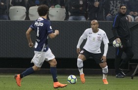 Emerson Sheik durante jogo contra o Santos; Jogador entrou no segundo tempo