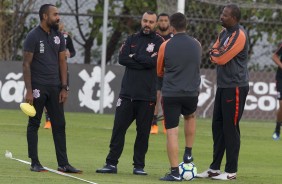 Comisso tcnica comandou o treinamento desta quinta-feira no CT