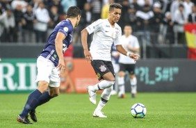 Pedrinho fez mais uma boa partida diante o Santos, na Arena Corinthians