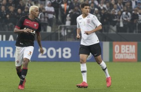 Matheus Matias fez sua tão esperada estreia contra o Vitória, na Arena Corinthians