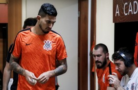 Pedro Henrique no vestirio da Arena Fonte para enfrentar o Bahia, pelo Brasileiro