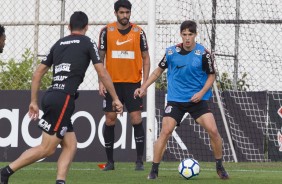 O segundo dia de treinamento após folga de 11 dias estava bastante agitado