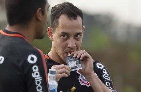 Rodriguinho no treinamento de hoje no CT Joaquim Grava