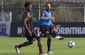 Danilo no treino desta segunda