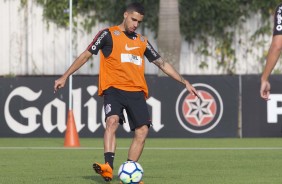 Gabriel no treino desta segunda