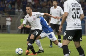 Bruno Xavier fez seu primeiro jogo com a camisa do Corinthians contra o Cruzeiro