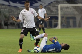 Gabriel durante partida amistosa contra o Cruzeiro