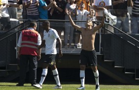 Matheus Matias anotou o gol de empate do Corinthians contra o Grêmio, na Arena