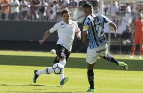 Romero durante partida amistosa contra o Grêmio, na Arena Corinthians