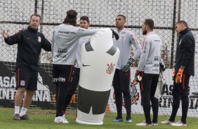 Elenco se reuniu hoje para fazer o último treino antes do amistoso contra o Cruzeiro