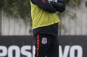 Osmar Loss comandou o último treino antes do amistoso contra o Cruzeiro, na Arena Corinthians