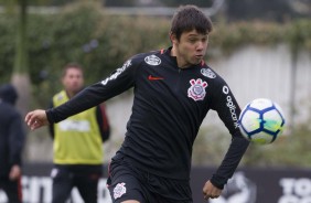 Romero durante último treinamento antes de encarar o Cruzeiro em partida amistosa