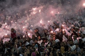 A Arena Corinthians recebeu mais de 37 mil torcedores no amistoso contra o Cruzeiro