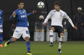 Angel Romero durante o jogo contra o Cruzeiro, na Arena Corinthians, em partida amistosa