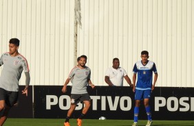 Clayson tambm participou do jogo-treino contra o So Caetano, no CT