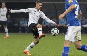 Gabriel durante amistoso contra o Cruzeiro, na Arena Corinthians