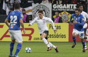 Mateus Vital durante amistoso contra o Cruzeiro, na Arena Corinthians