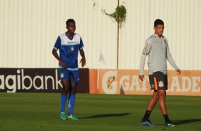 Matheus Matias jogo-treino contra o So Caetano, no CT